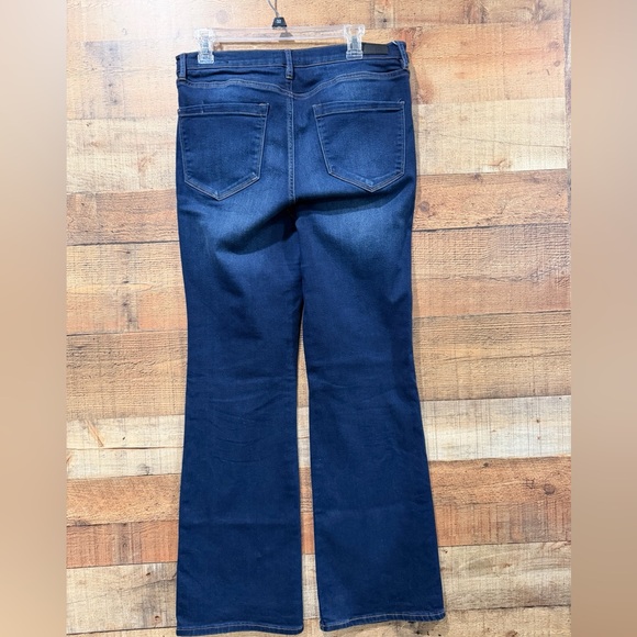 Nicole Miller Deep Indigo Bootcut Jeans Size 14 - Picture 2 of 5